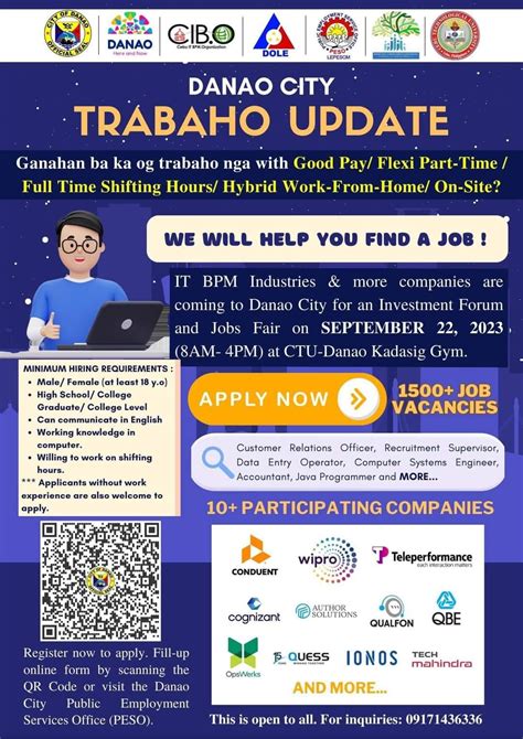 Danao City Jobs in Philippines .